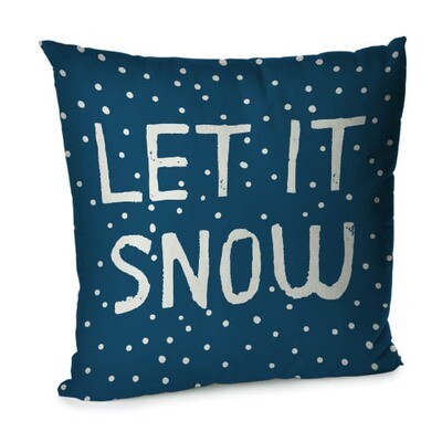 Подушка для дивана 45х45 см Let it snow