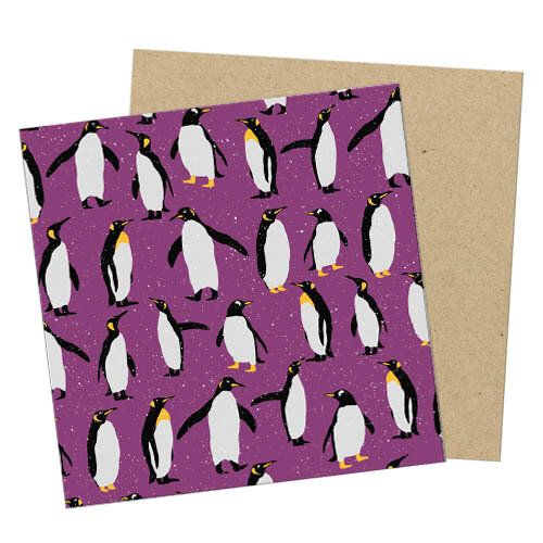 Маленькая открытка Пингвины