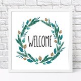 Постер у рамці, 30х30 см Welcome