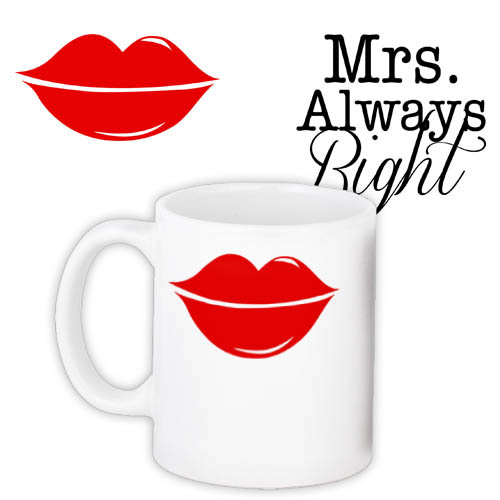 Чашка з принтом Mrs. Always Right