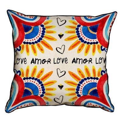 Подушка декоративна 45х45 см (мішковина) Amor Love