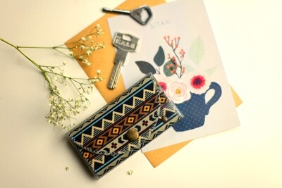 Ключница для сумки (текстиль) Український смужковий орнамент