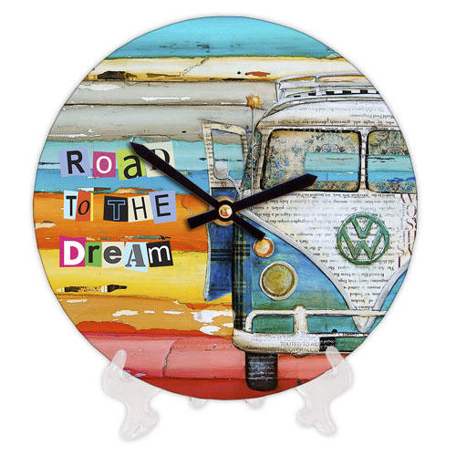 Часы настенные круглые, 18 см Road to the dream Volkswagen