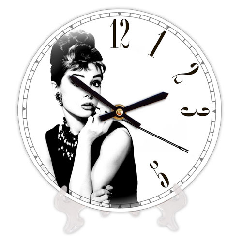 Часы настенные круглые, 18 см Одри Хепберн