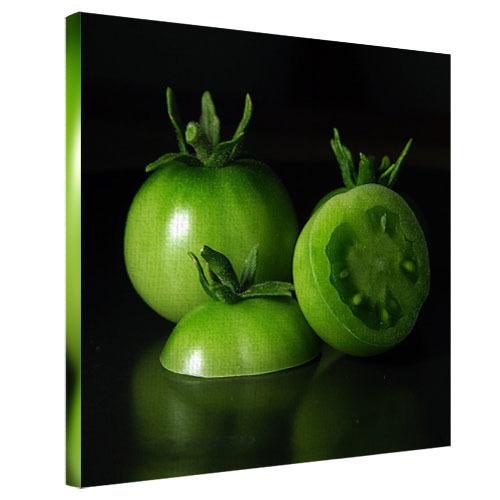 Картина на ткани, 65х65 см Зелёное яблоко