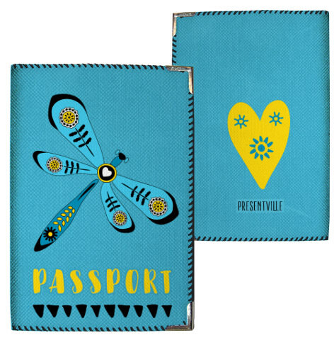 Обложка на паспорт Стрекоза