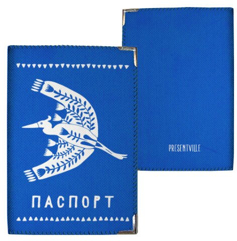 Обложка на паспорт Цапля