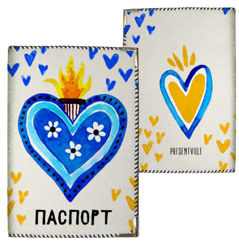 Обложка на паспорт Сердце Украины