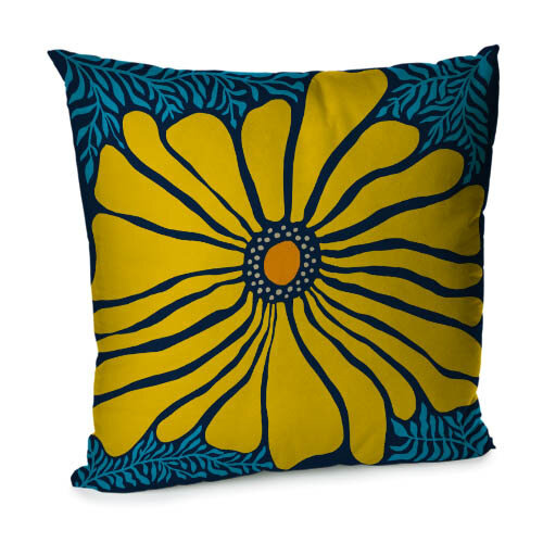 Подушка для дивана 45х45 см Цветок-солнце