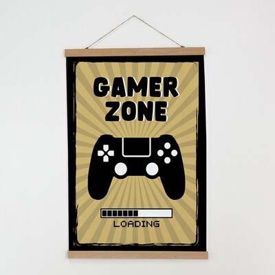 Тканинний постер на стіну Gamer zone
