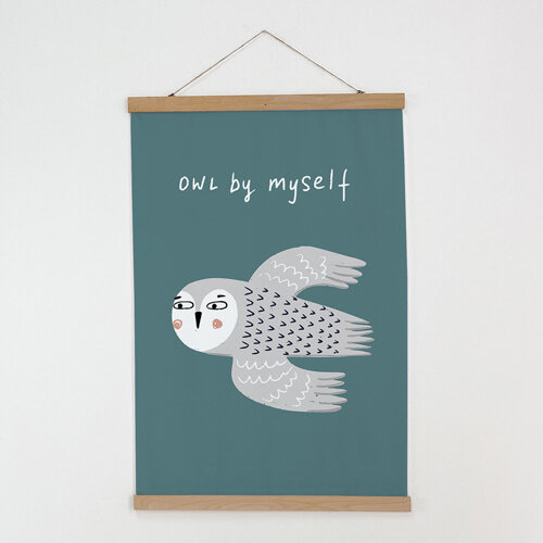 Тканевый постер Owl by myself