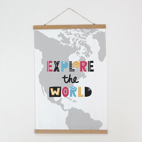 Тканевый постер Explore the world