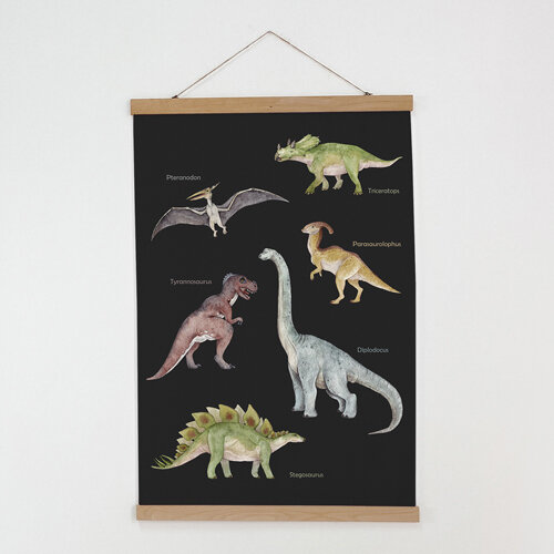 Тканевый постер Динозавры
