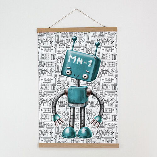 Тканевый постер Робот