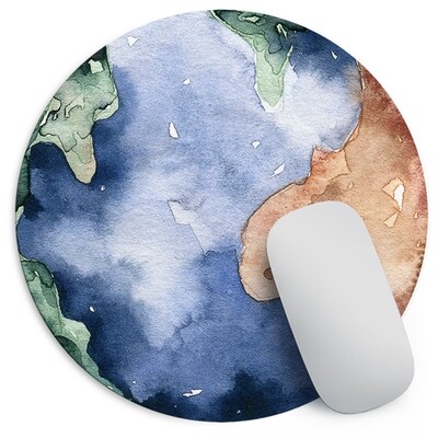 Круглий килимок для мишки Земля