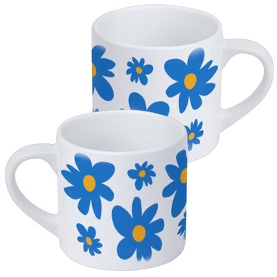Чашка маленька Блакитні квіти