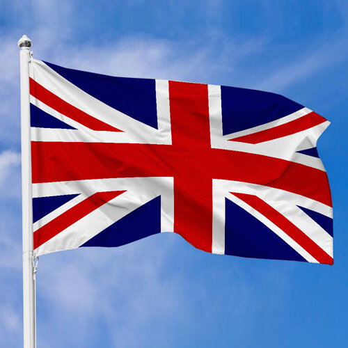 Тканевый флаг Великобритании, 100х50 см