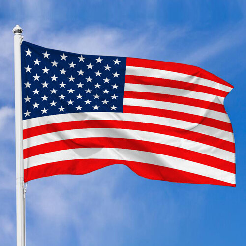 Тканевый флаг США, 100х50 см