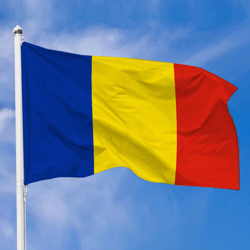 Тканевый флаг Румынии, 100х50 см