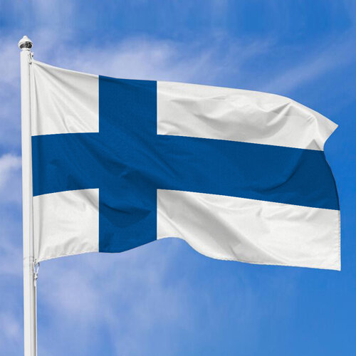 Тканевый флаг Финляндии, 100х50 см