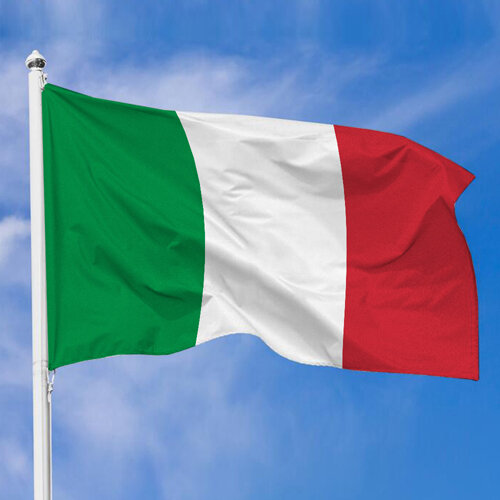 Тканевый флаг Италии, 100х50 см