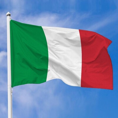 Тканинний прапор Італії, 100х50 см