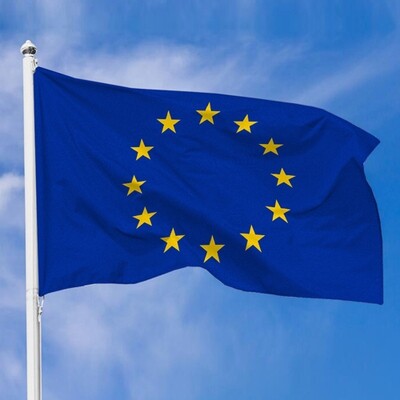 Тканинний прапор Євросоюзу, 100х50 см