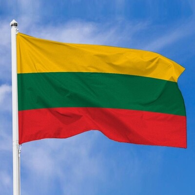 Тканинний прапор Литви, 100х50 см