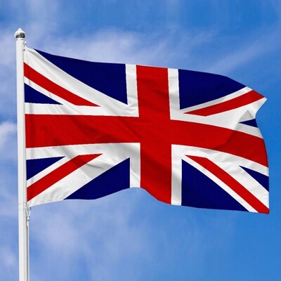 Тканинний прапор Великобританії, 100х50 см