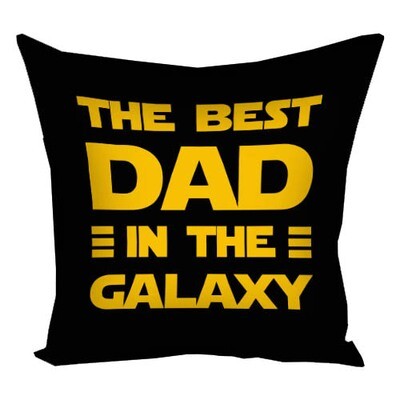 Наволочка для подушки 50х50 см The best dad in the galaxy