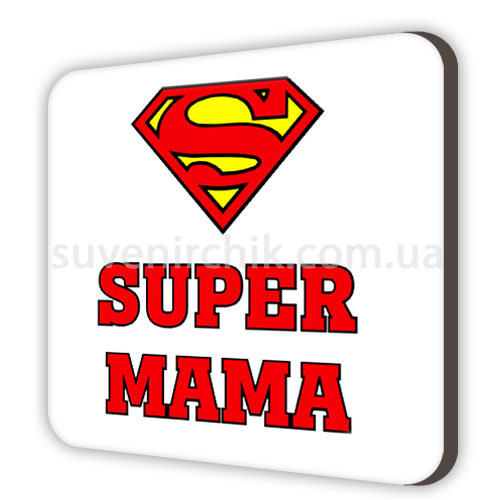 Магнит сувенирный Super мама