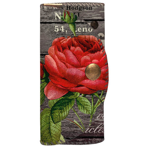 Ключница для сумки (текстиль) Троянда червона