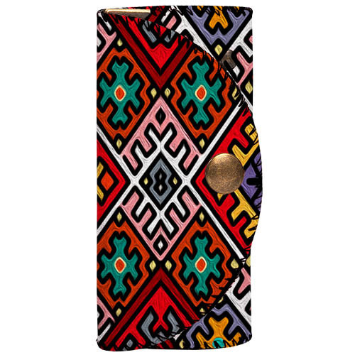 Ключница для сумки (текстиль) Український різнобарвний орнамент