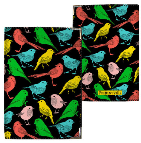 Обложка на паспорт Разноцветные птички