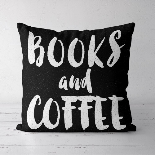 Подушка декоративна (Soft) 45x45 см Books and coffee