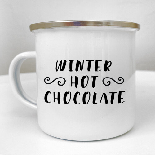 Кружка металлическая Camper Winter hot chocolate