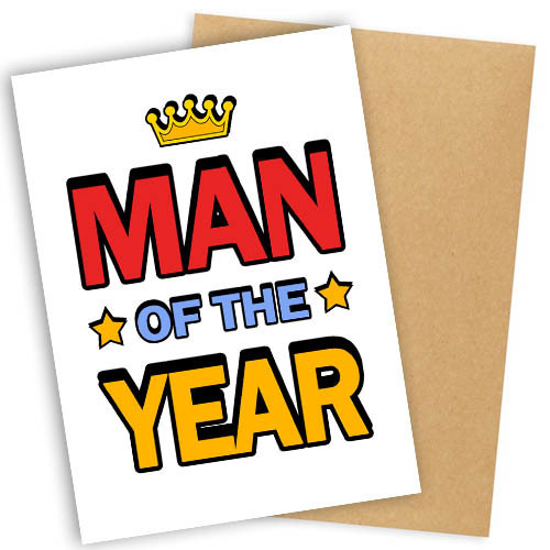 Листівка з конвертом Man of the year