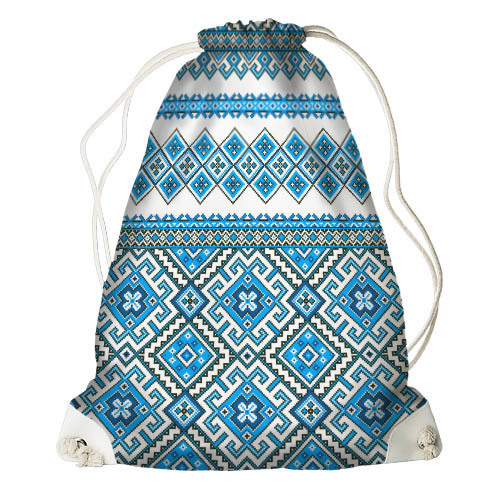 Рюкзак-мешок Голубой орнамент