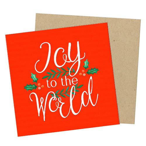 Маленькая открытка Joy to the world