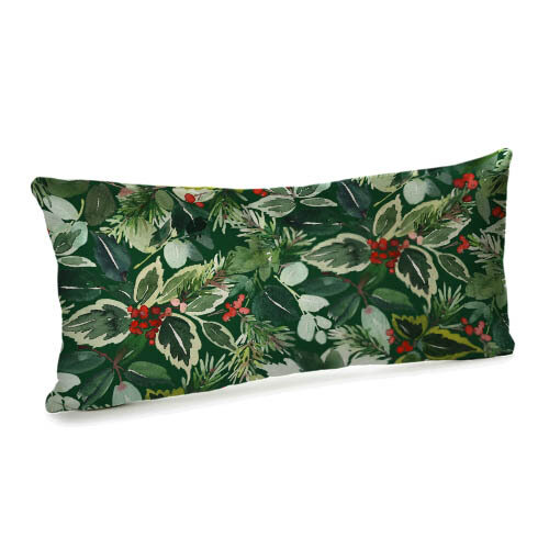 Подушка для дивана (бархат) 50х24 см Зеленое разнообразие