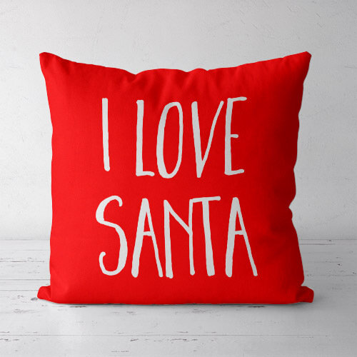 Подушка декоративная (Soft) 45x45 см I love Santa