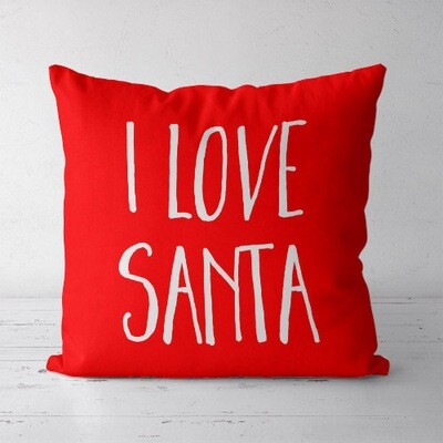 Подушка декоративна (Soft) 45x45 см I love Santa