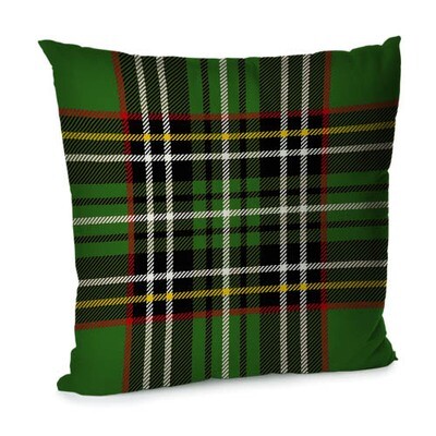 Подушка для дивана 45х45 см Зелена шотландка