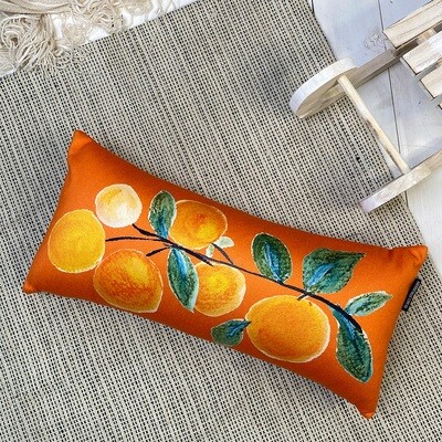 Подушка для дивану 50х24 см Гілка апельсинів