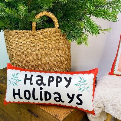 Подушка для дивану 50х24 см Happy holidays