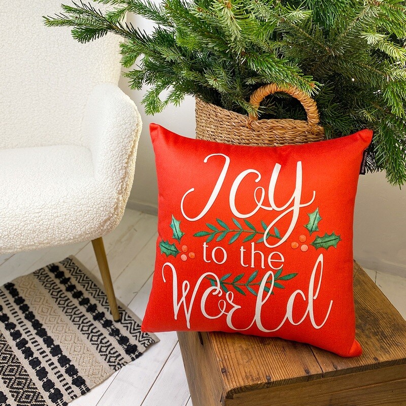 Подушка для дивана 45х45 см Joy to the world