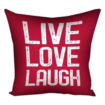 Подушка з принтом 30х30 см Live love laugh