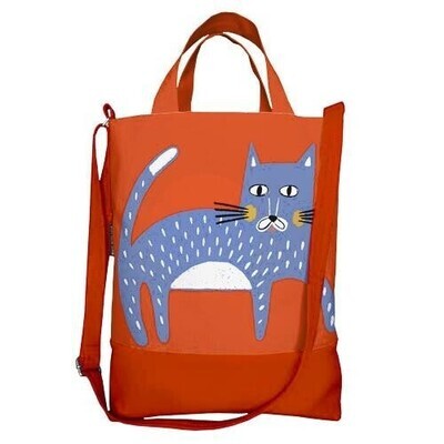 Міська сумка City Кіт на оранжевому фоні
