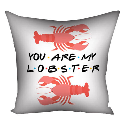 Подушка с принтом 30х30 см You are my lobster