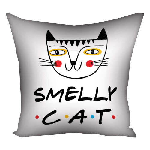 Подушка с принтом 30х30 см Smelly cat